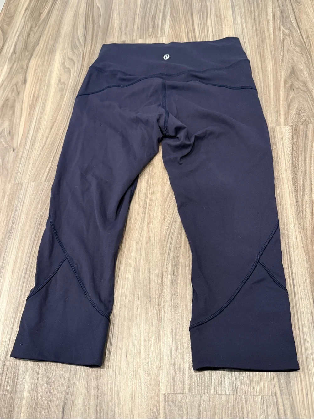 Lululemon Athletica In Movement Crop 19 Midnight Navy Everlux Legging - Size 8
